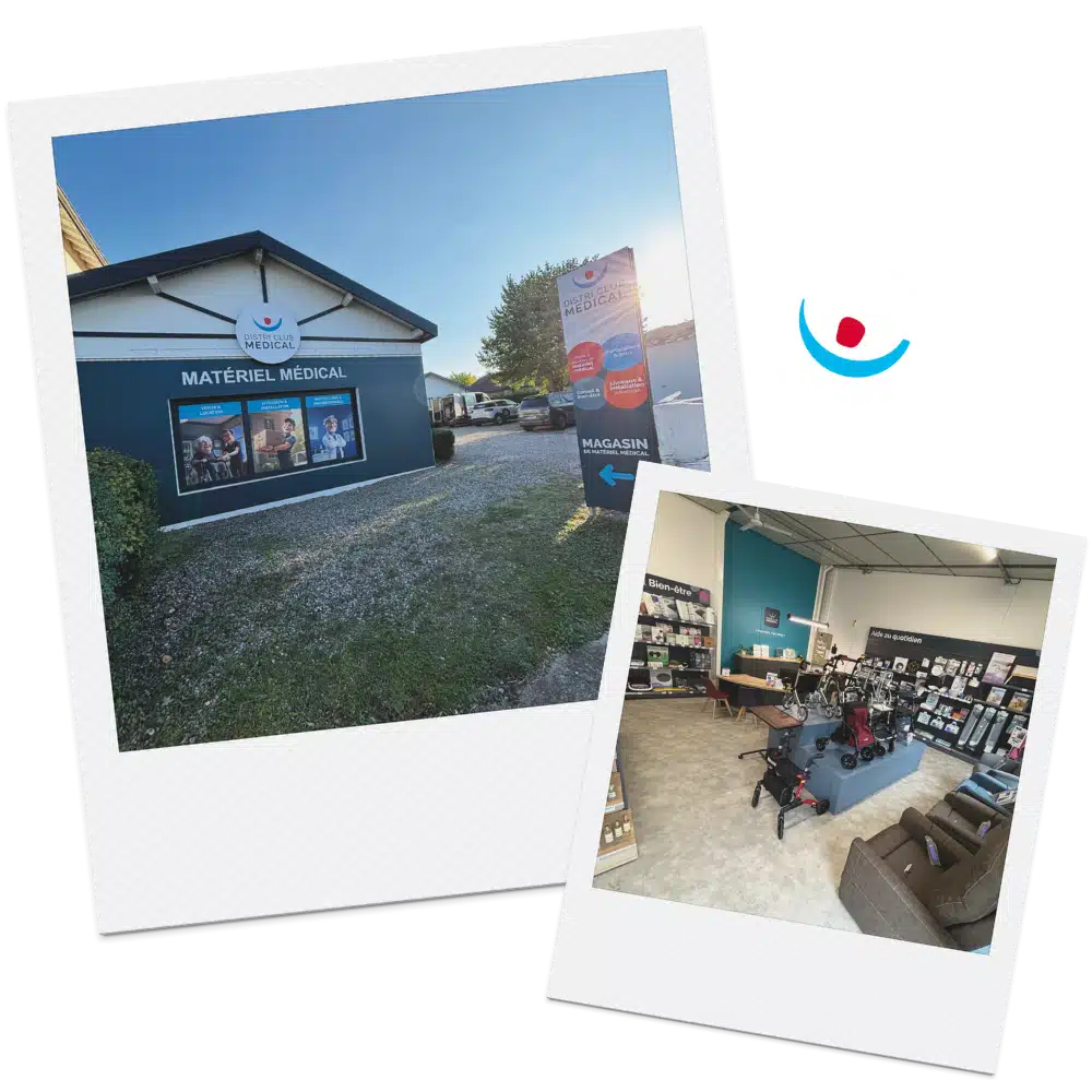 vitrine de magasin de matériel médical à issoire